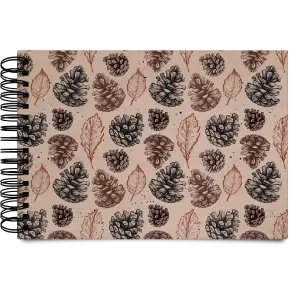 Drevený album s krúžkovou väzbou Šišky - kopie