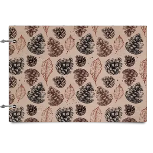 Drevený album so sponami Šišky - kopie