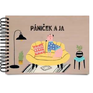 Drevený album s krúžkovou väzbou Pániček a ja