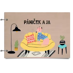 Drevený album so sponami Pániček a ja