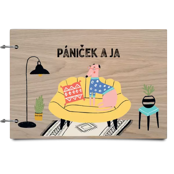 Drevený album so sponami Pániček a ja