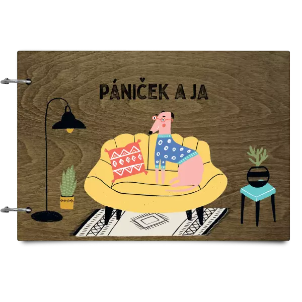 Drevený album so sponami Pániček a ja