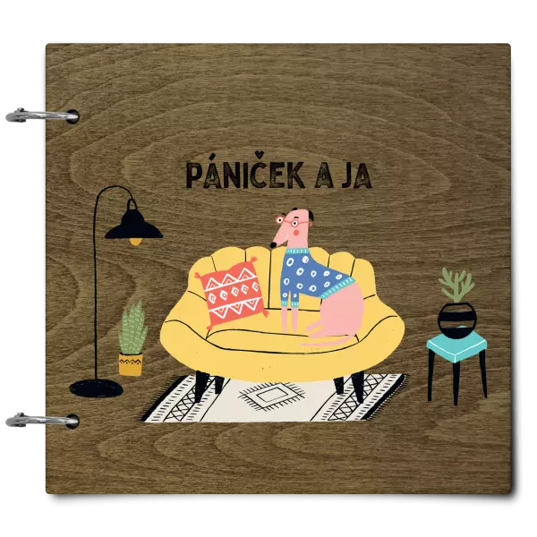 Drevený album so sponami Pániček a ja
