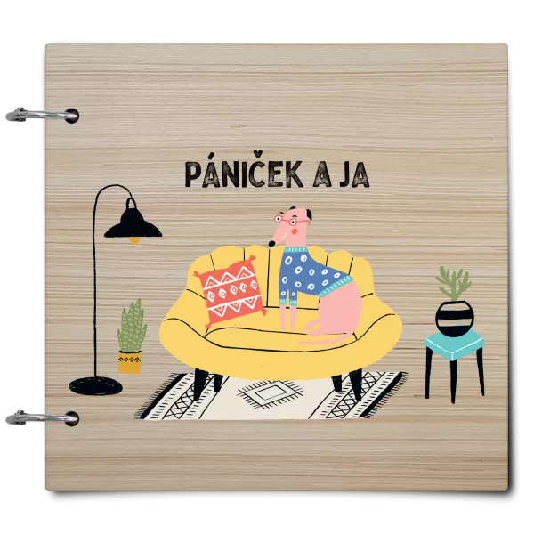 Drevený album so sponami Pániček a ja