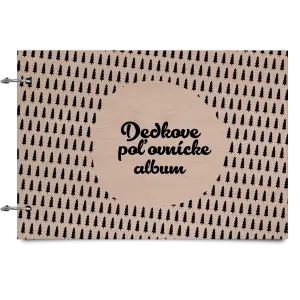 Drevený album so sponami Myslivecké se stromy