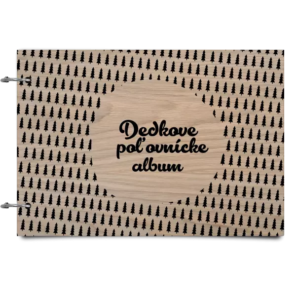 Drevený album so sponami Poľovnícke so stromami