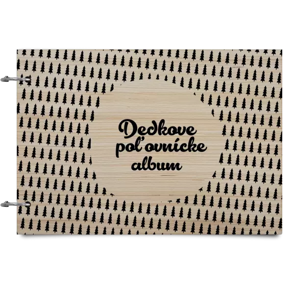 Drevený album so sponami Poľovnícke so stromami