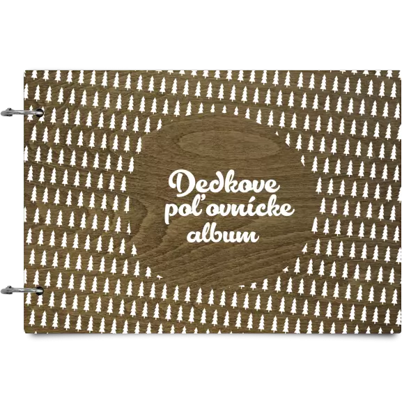 Drevený album so sponami Myslivecké se stromy