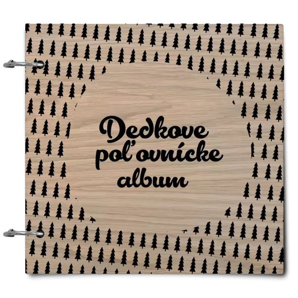 Drevený album so sponami Poľovnícke so stromami
