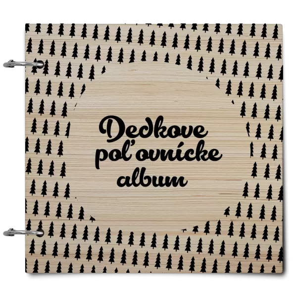 Drevený album so sponami Poľovnícke so stromami