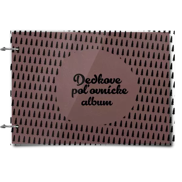 Plexi album sa sponami Poľovnícke so stromami