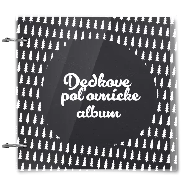 Plexi album sa sponami Poľovnícke so stromami