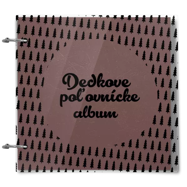 Plexi album sa sponami Poľovnícke so stromami