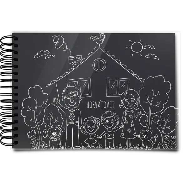 Plexi album s krúžkovou väzbou Rodinka