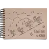 Drevený album s krúžkovou väzbou Na horách