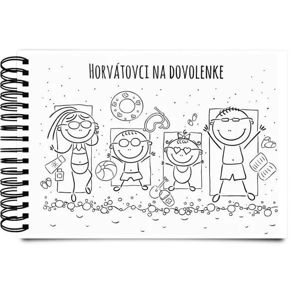 Plexi album s krúžkovou väzbou Na pláži