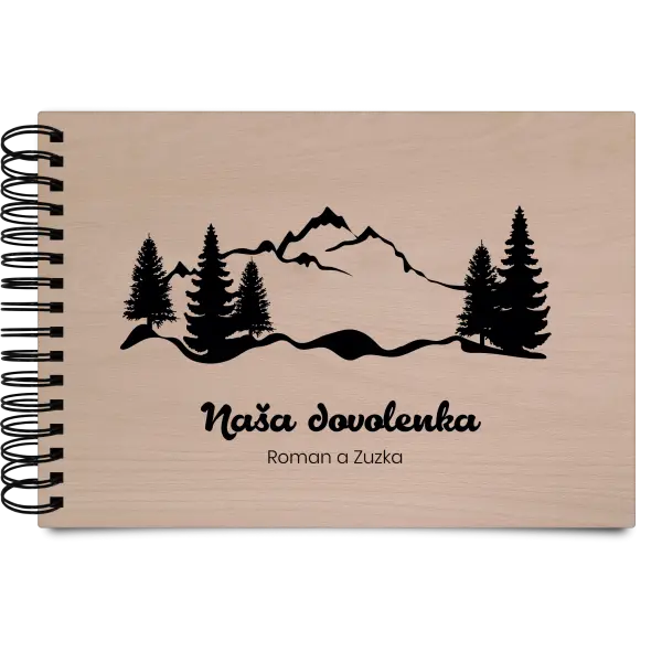 Drevený album s krúžkovou väzbou Les 