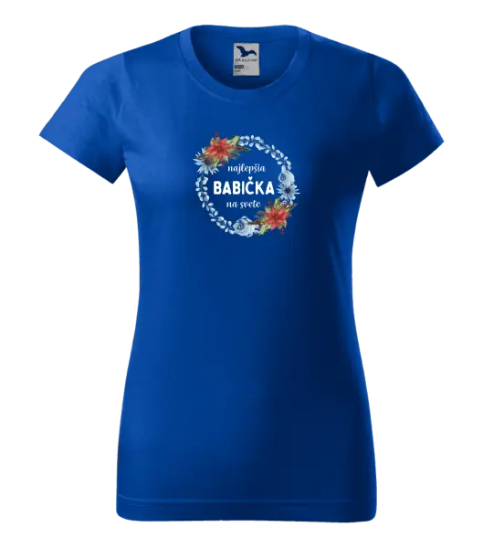 Dámske tričko Najlepšia babička na svete, venček