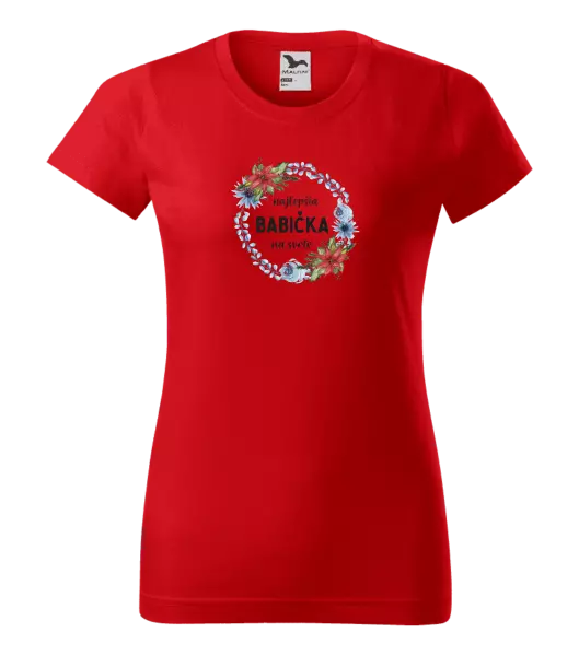 Dámske tričko Najlepšia babička na svete, venček