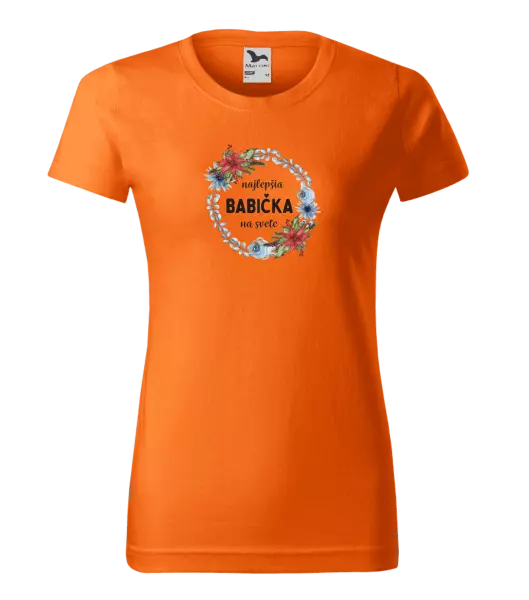 Dámske tričko Najlepšia babička na svete, venček