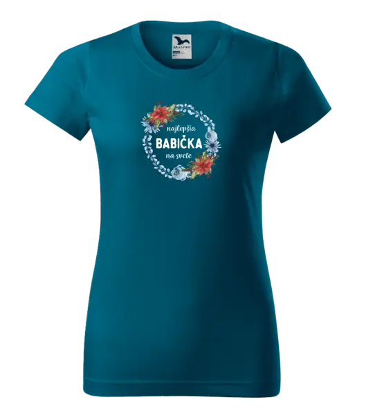 Dámske tričko Najlepšia babička na svete, venček
