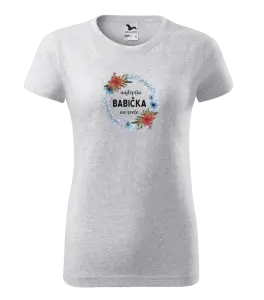 Dámske tričko Najlepšia babička na svete, venček