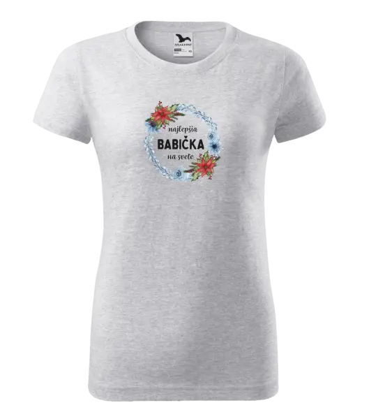 Dámske tričko Najlepšia babička na svete, venček