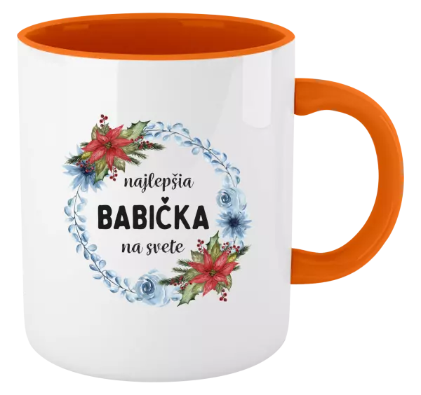 Hrnček  Najlepšia babička na svete, venček