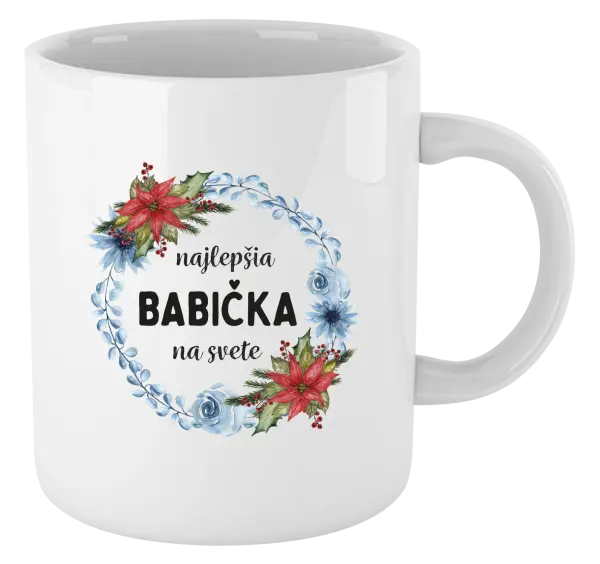 Hrnček Najlepšia babička na svete, venček