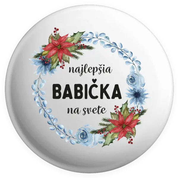 Placka Najlepšia babička na svete, venček