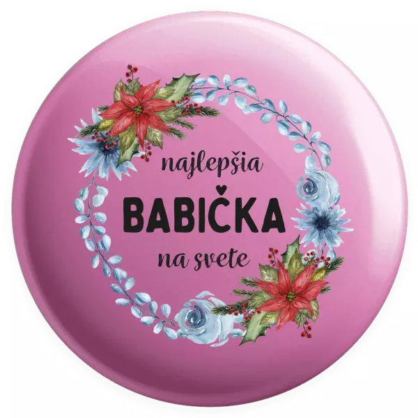 Placka Najlepšia babička na svete, venček