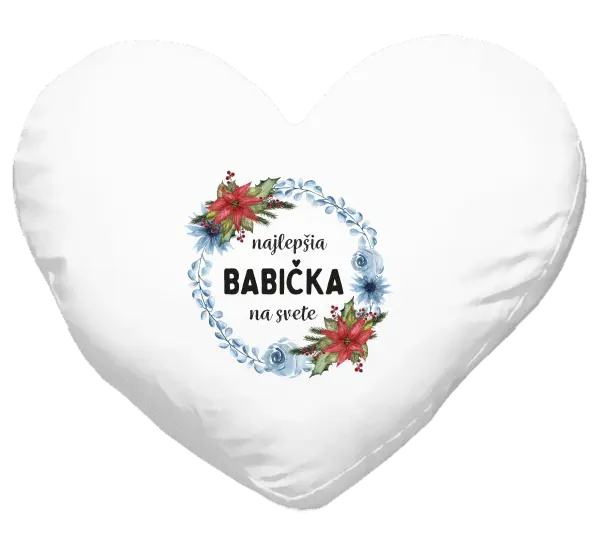 Vankúš Najlepšia babička na svete, venček