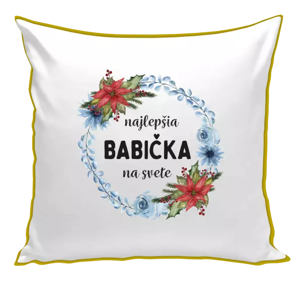 Vankúš Najlepšia babička na svete, venček
