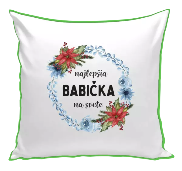 Vankúš Najlepšia babička na svete, venček