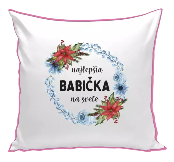 Vankúš Najlepšia babička na svete, venček