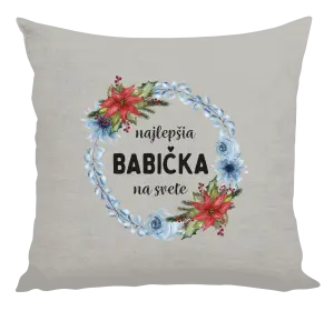 Vankúš Najlepšia babička na svete, venček