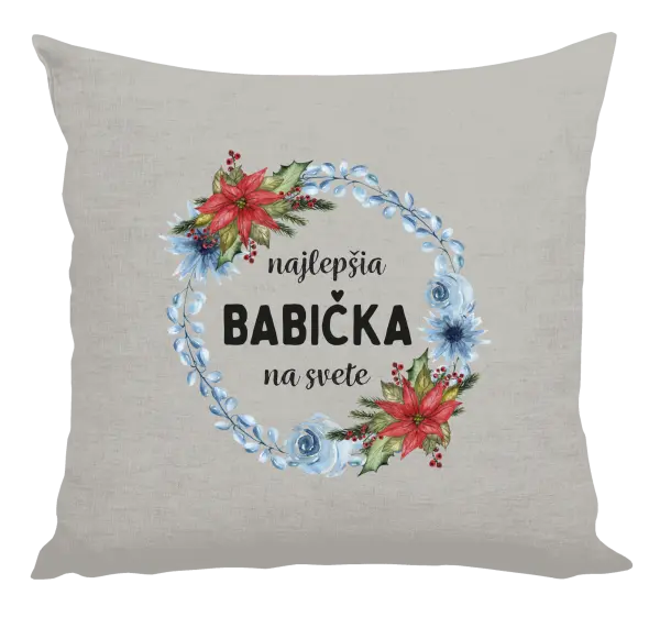 Vankúš Najlepšia babička na svete, venček