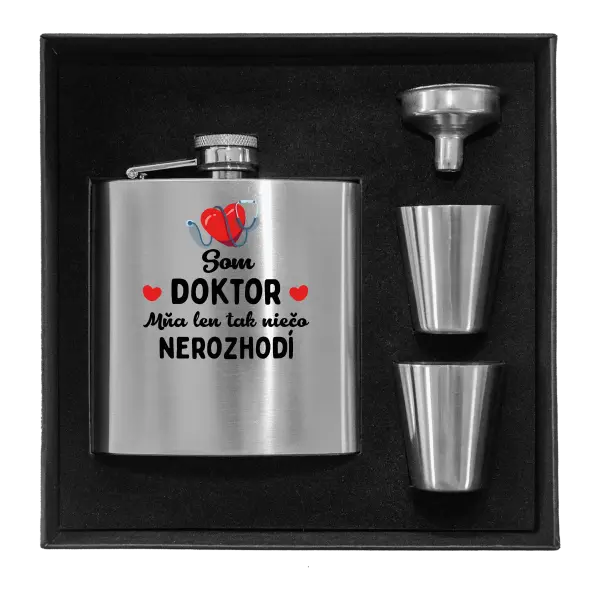 Ploskačka v krabičke Som doktor. Mňa len tak niečo nerozhodí