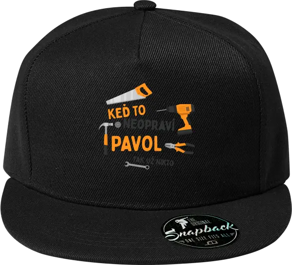 Snapback šiltovka Když to neopraví jméno, tak už nikdo - kopie