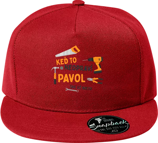 Snapback šiltovka Když to neopraví jméno, tak už nikdo - kopie