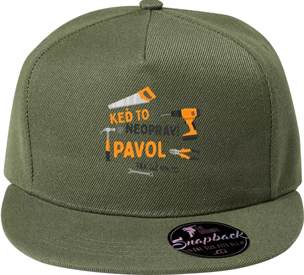 Snapback šiltovka Když to neopraví jméno, tak už nikdo - kopie