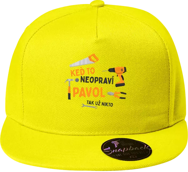 Snapback šiltovka Když to neopraví jméno, tak už nikdo - kopie