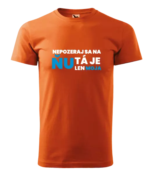 Pánske tričko Nedívej se na ni - kopie