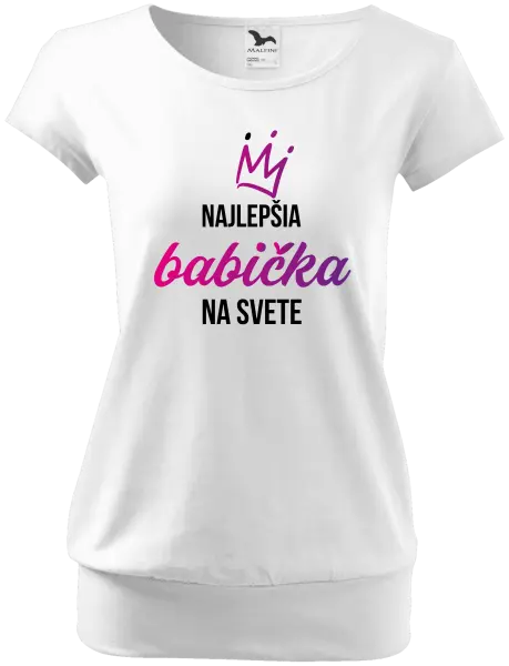 Dámske tričko Nejlepší babička na světě - korunka - kopie