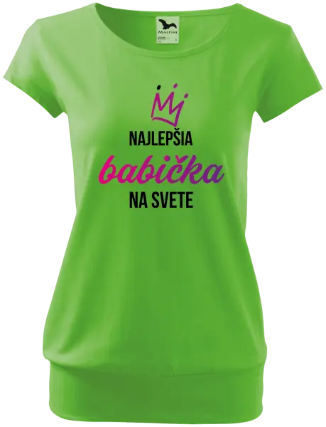 Dámske tričko Nejlepší babička na světě - korunka - kopie