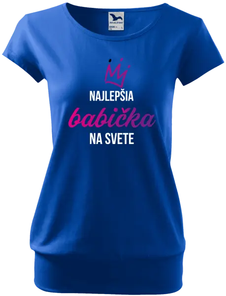 Dámske tričko Nejlepší babička na světě - korunka - kopie