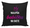 Vankúš Nejlepší babička na světě - korunka - kopie