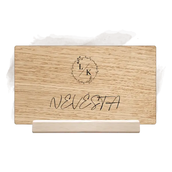 Dřevěná jmenovka RODIGO KOPIE