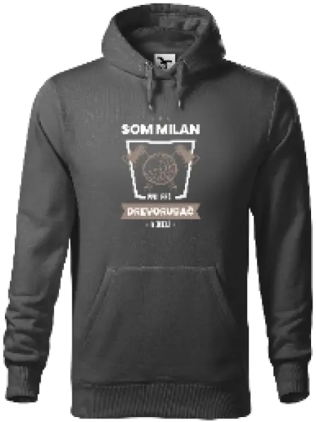 Pánska mikina Najlepší v okolí - drevorubač