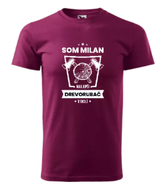 Pánske tričko Najlepší v okolí - drevorubač